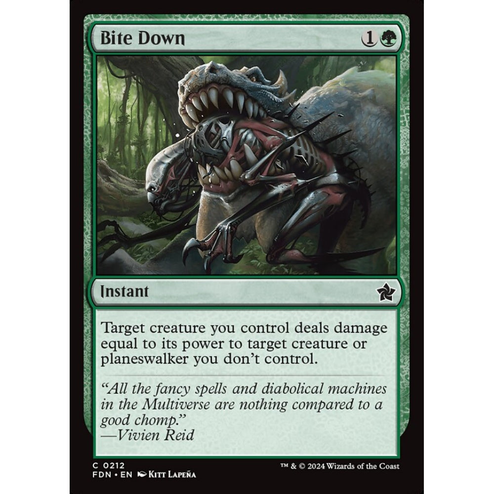 Bite Down, 212, common, Magic: The Gathering, Foundations