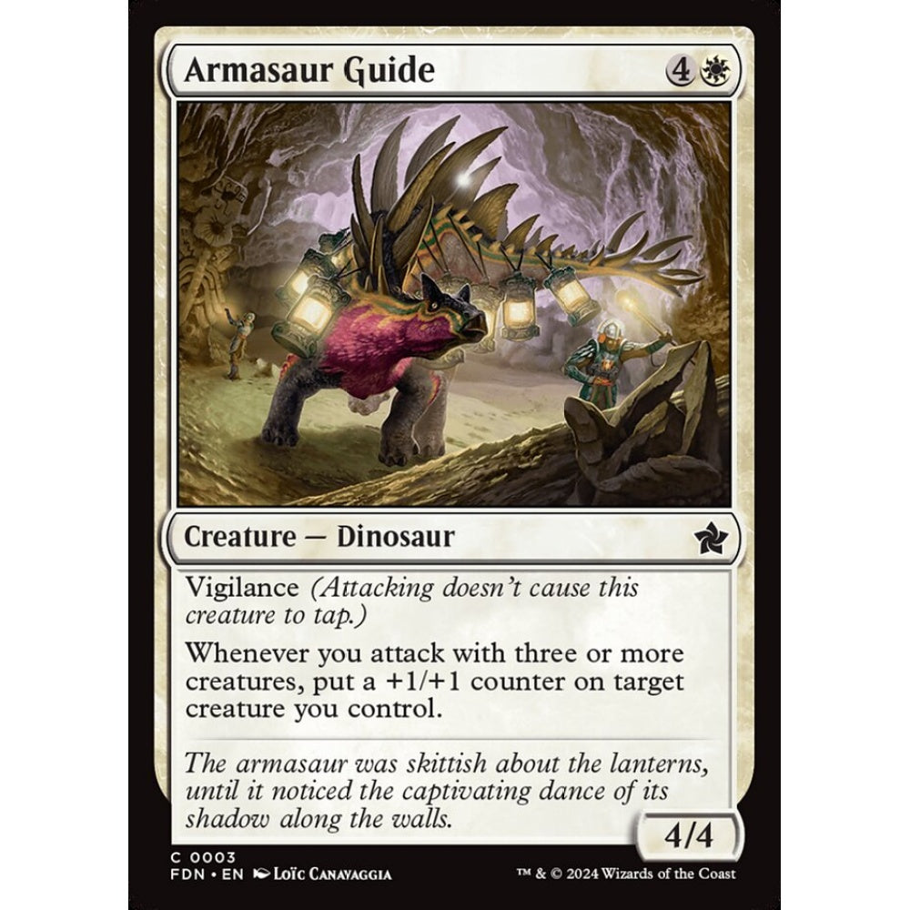 Armasaur Guide, 3, common, Magic: The Gathering, Foundations