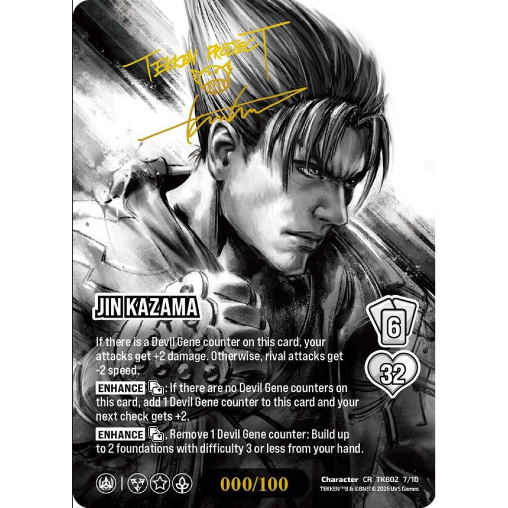 Jin Kazama 7/10 TK802 Universus Tekken 8 Character CHROME