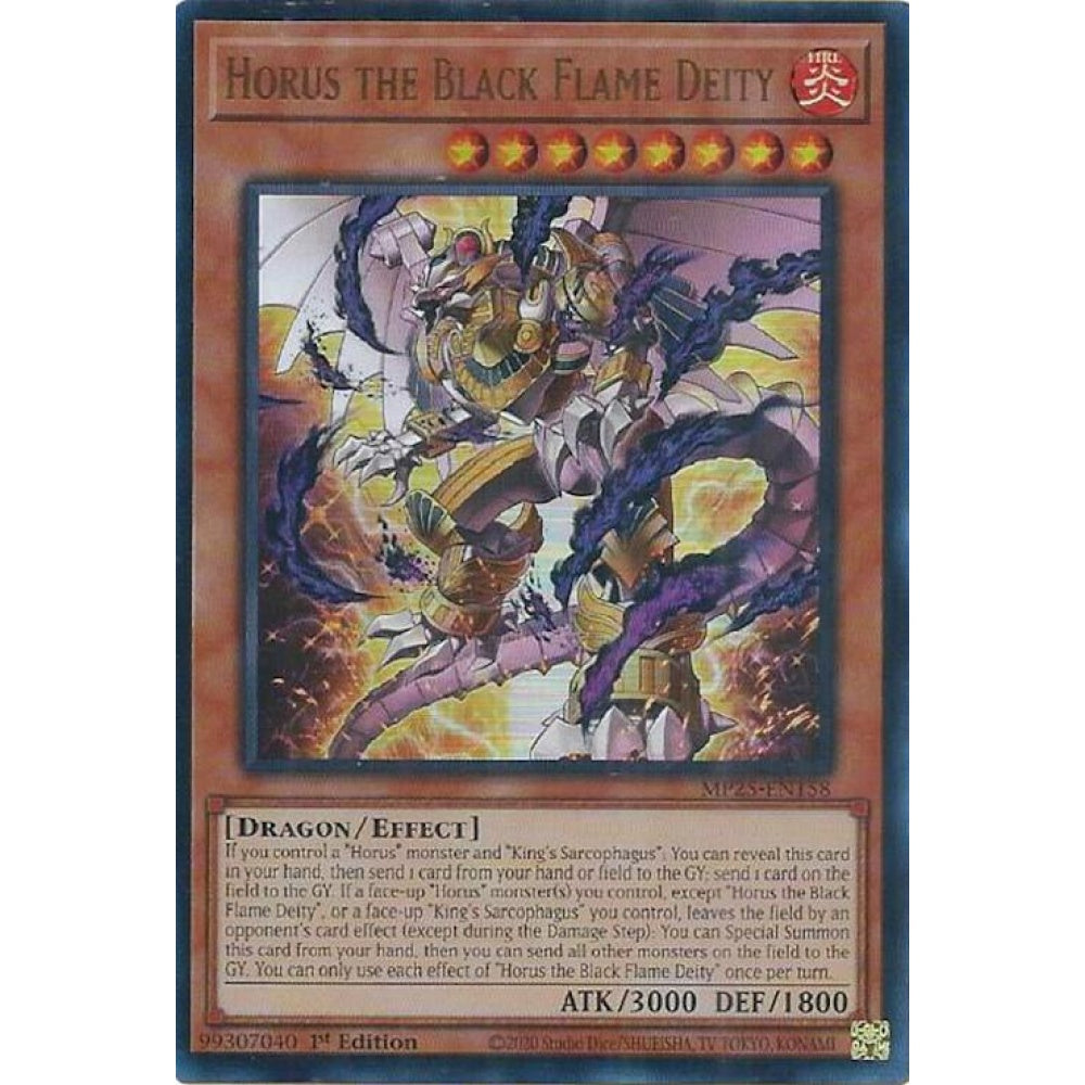 yugioh new horus cards Horus the Black Flame Deity - MP25-EN158 Ultra