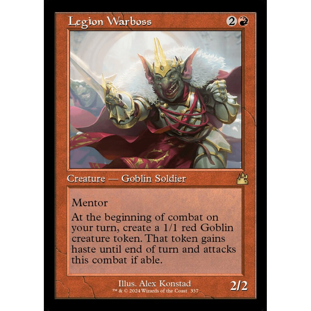 Legion Warboss rare 337 Magic the Gathering Ravnica Remastered