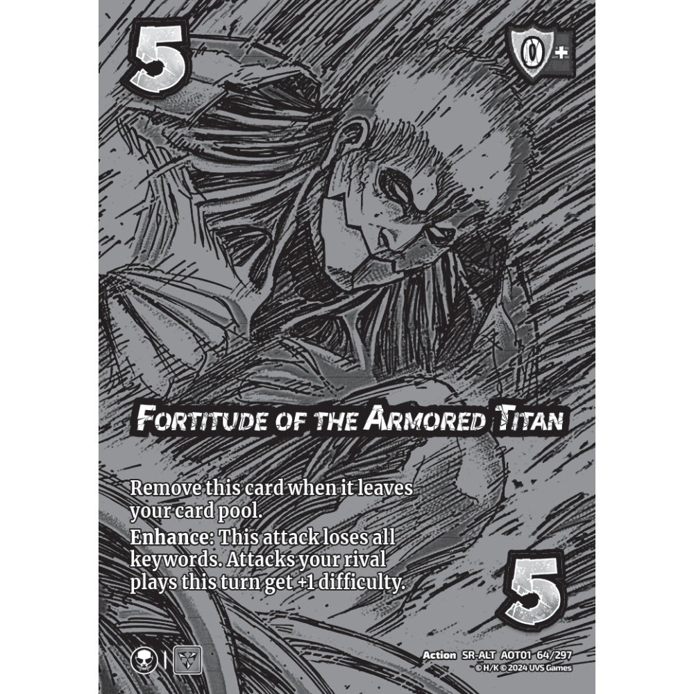 Fortitude of the Armored Titan, 64/297, SR-ALT, UniVersus, Attack on Titan: Battle for Humanity