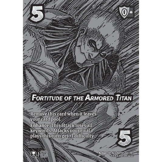 Fortitude of the Armored Titan, 64/297, SR-ALT, UniVersus, Attack on Titan: Battle for Humanity