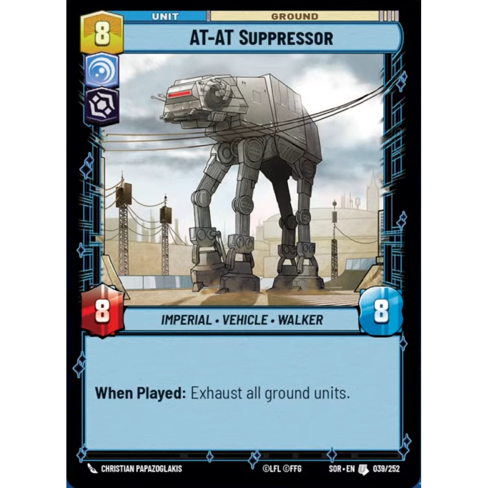 AT-AT Suppressor, 39, U, Star Wars Unlimited, Sparks Of Rebellion