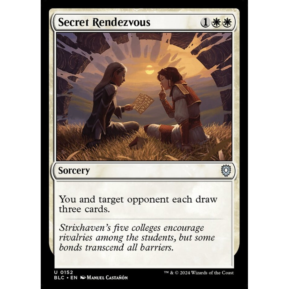Secret Rendezvous, 152, uncommon, Magic: The Gathering, Bloomburrow