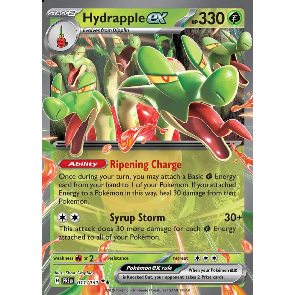 Hydrapple ex Double Rare 011/131 Pokemon Card Game Prismatic Evolutions