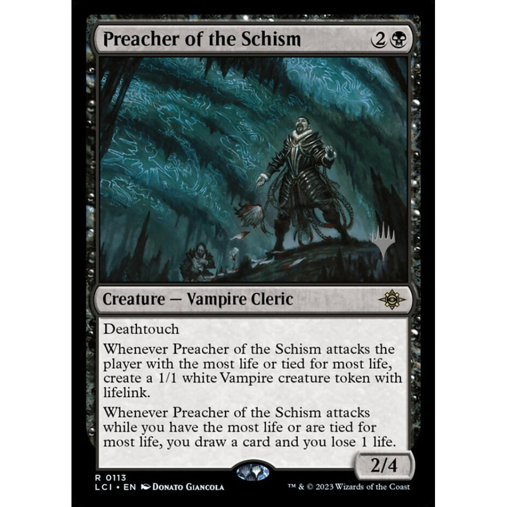 Preacher of the Schism rare 113p Magic the Gathering The Lost Caverns of Ixalan Promos