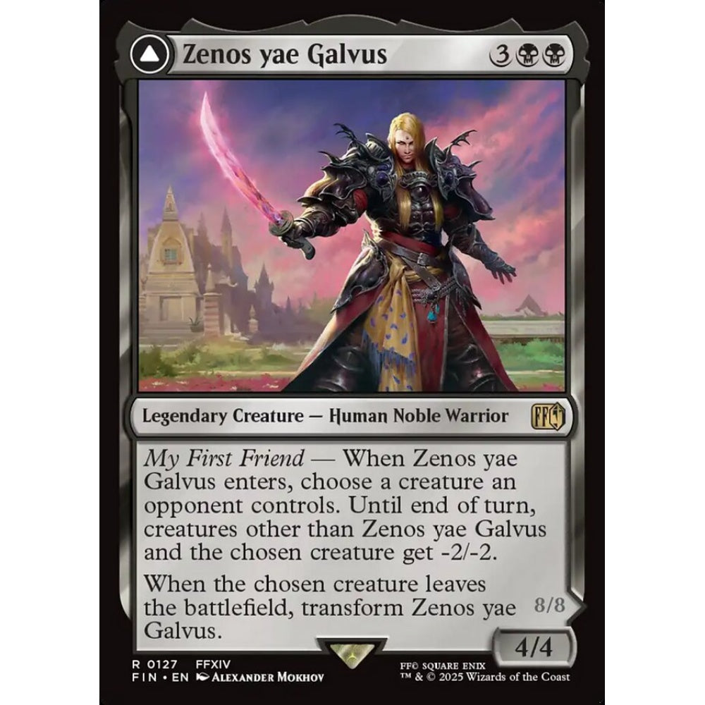 Zenos yae Galvus // Shinryu, Transcendent Rival rare 127 Magic the Gathering Final Fantasy