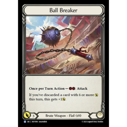 Ball Breaker HVY006 Rare Flesh & Blood Trading Card Game Heavy Hitters in Regular Art
