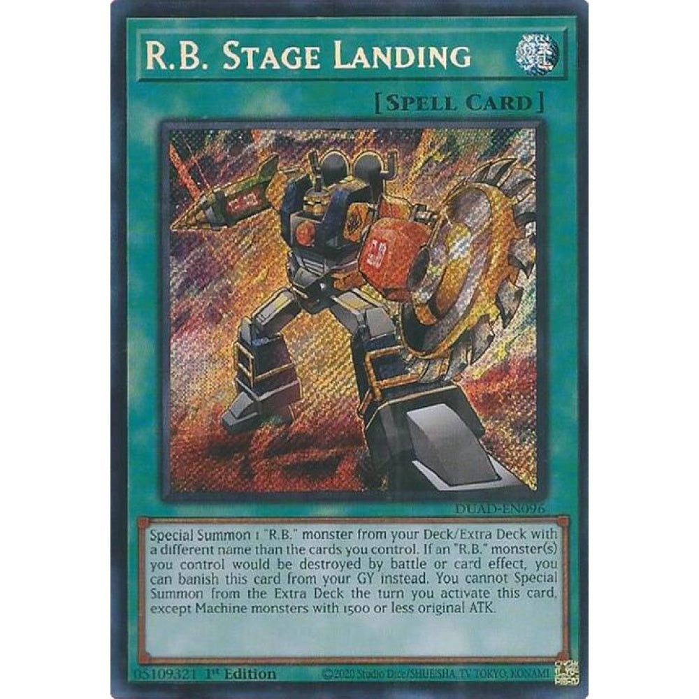R.B. Stage Landing DUAD-EN096 Secret Yu-Gi-Oh Duelist's Advance