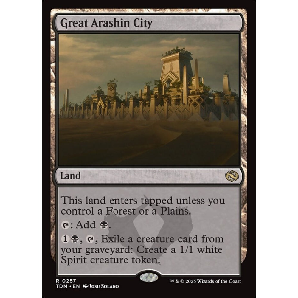 Great Arashin City rare 257 Magic the Gathering Tarkir: Dragonstorm