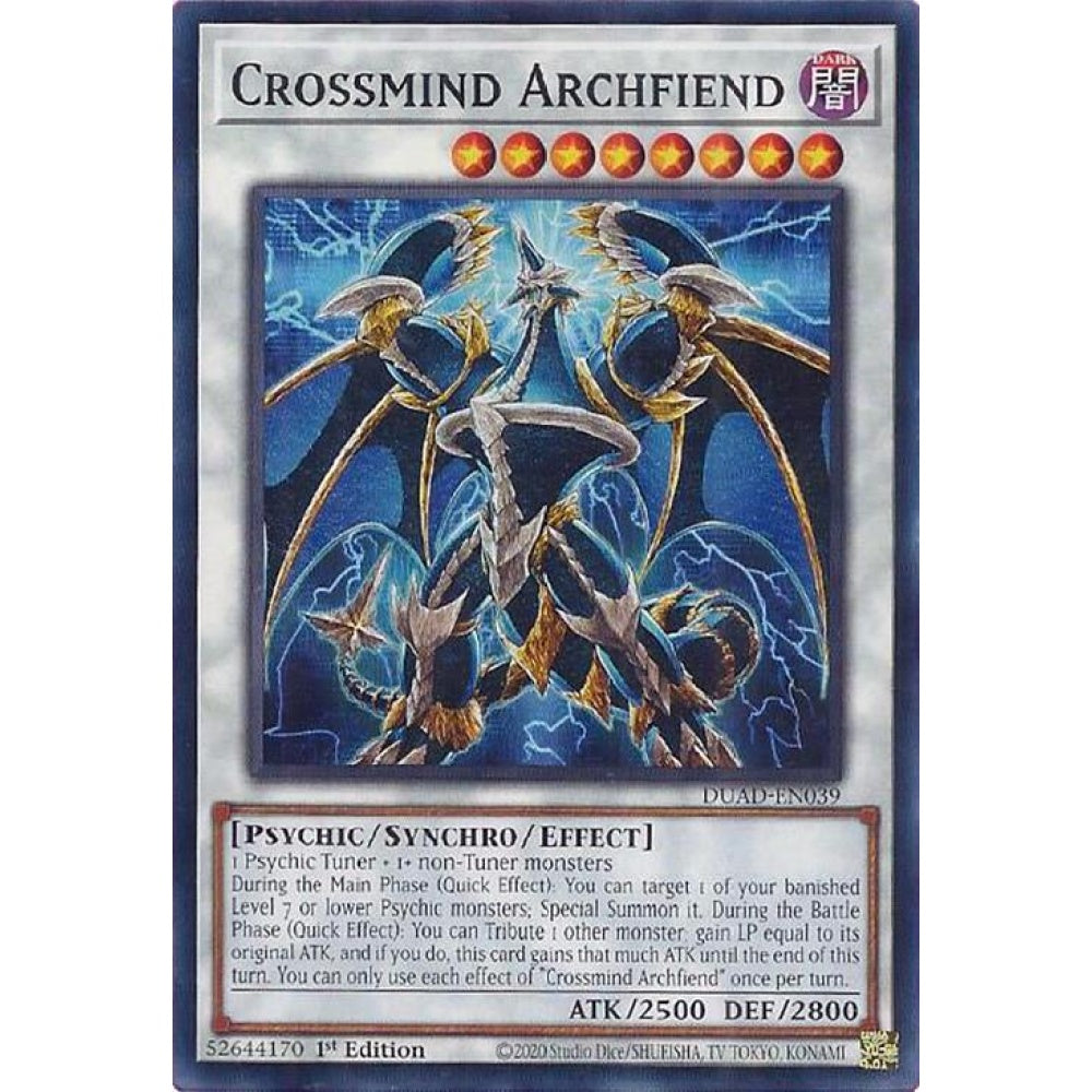 Crossmind Archfiend DUAD-EN039 Common Yu-Gi-Oh Duelist's Advance