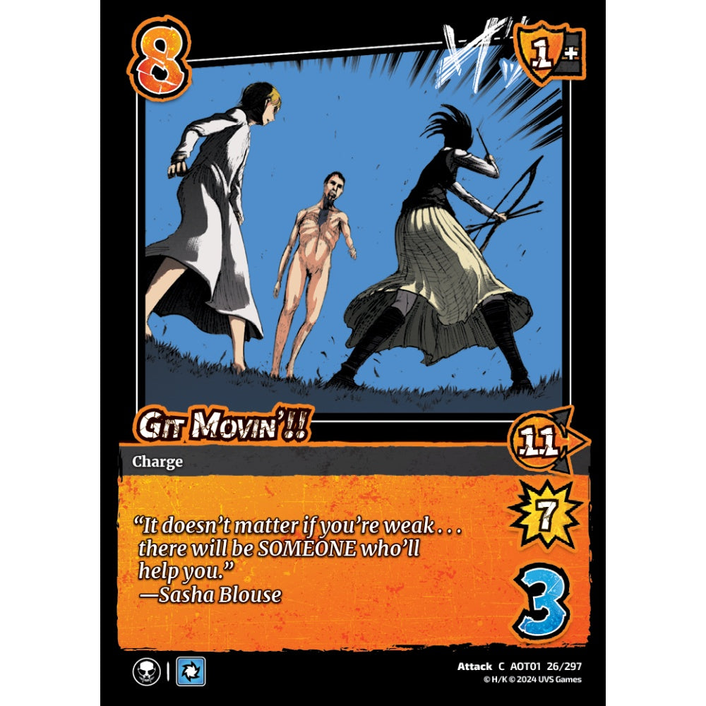 Git Movin'!!, 26/297, C, UniVersus, Attack on Titan: Battle for Humanity