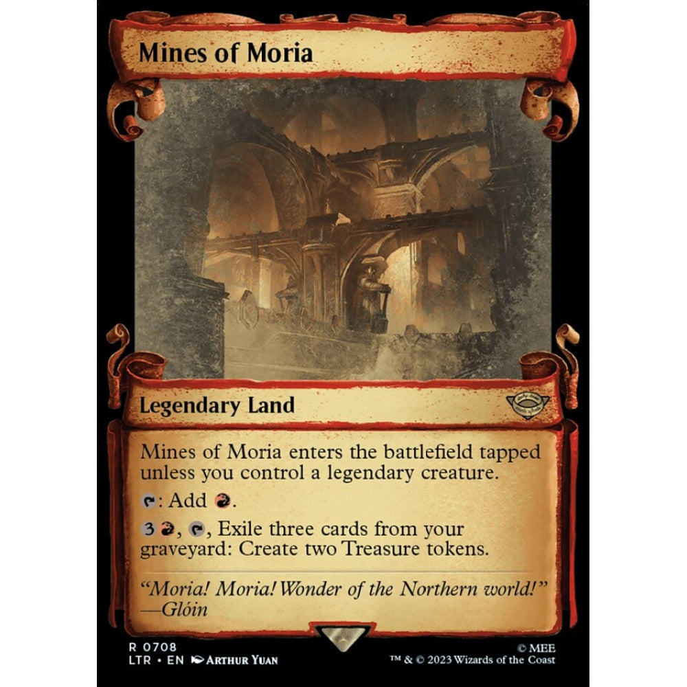 Mines of Moria, rare, 708, Magic the Gathering, The Lord of the Rings: Tales of Middle-earth