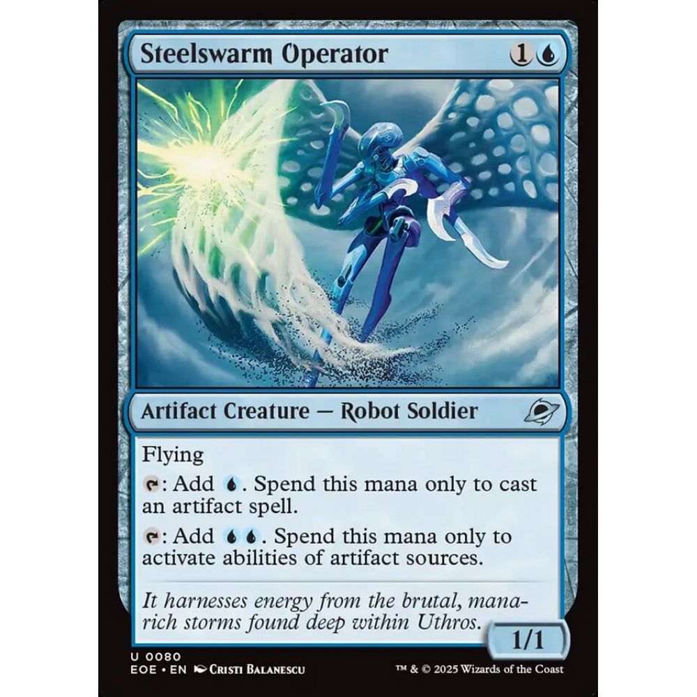 Steelswarm Operator uncommon 80 Magic the Gathering Edge of Eternities