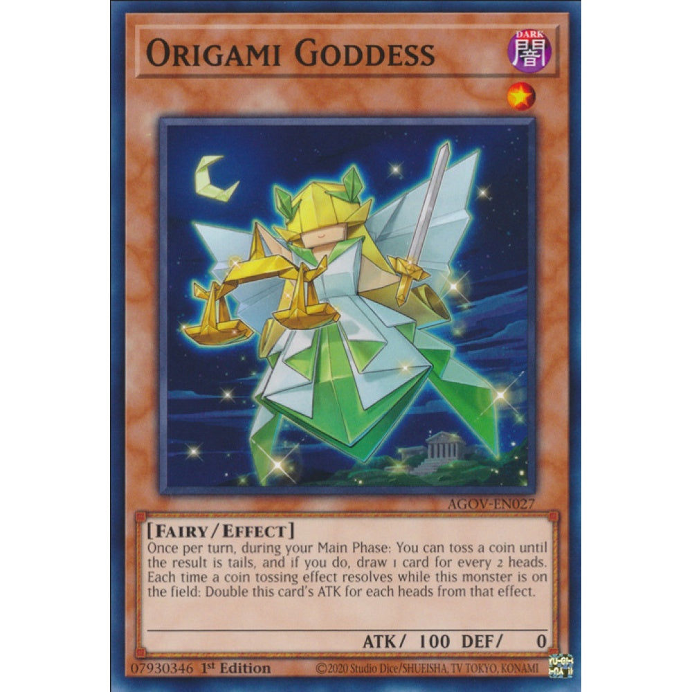 Origami Goddess, AGOV-EN027, Common, Yu-Gi-Oh!, Age of Overlord