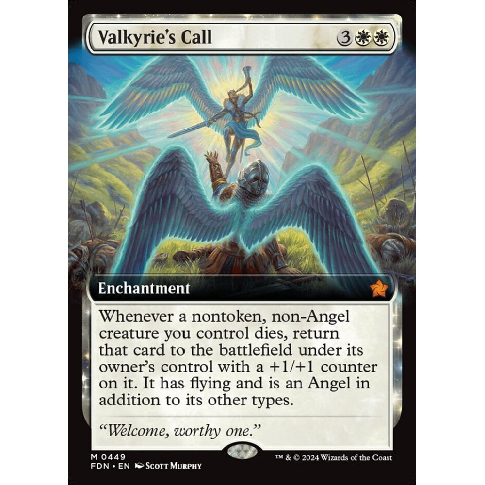 Valkyrie's Call, 449, mythic, Magic: The Gathering, Foundations