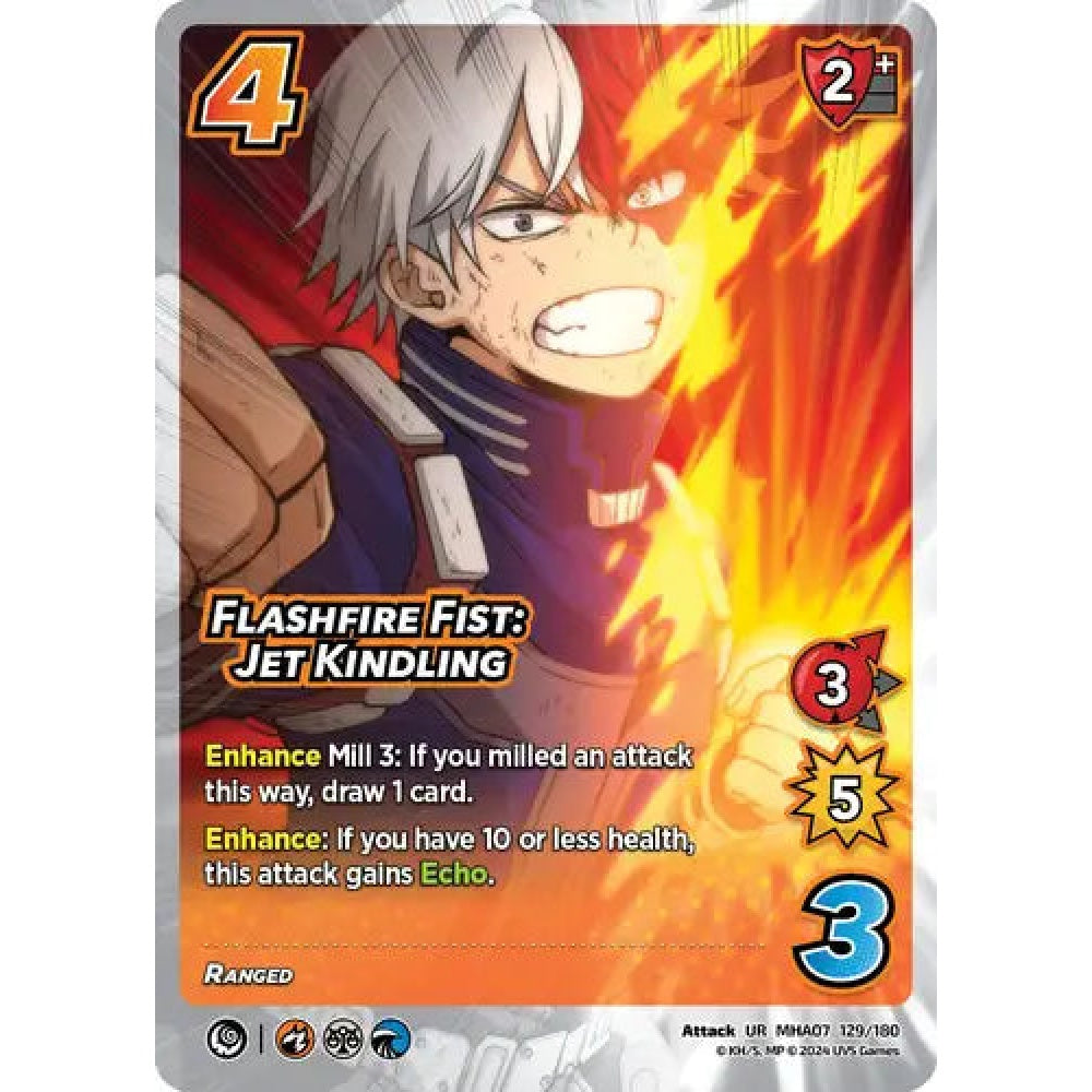Flashfire Fist: Jet Kindling, 129/180, UR, UniVersus, MHA07 Girl Power