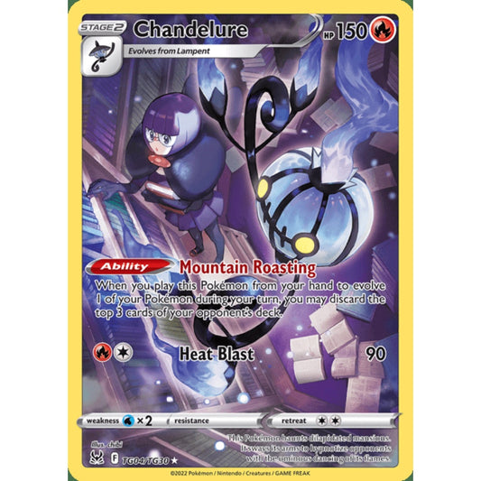 Chandelure Illustration Rare TG4/TG30 Pokemon Card Game Lost Origins
