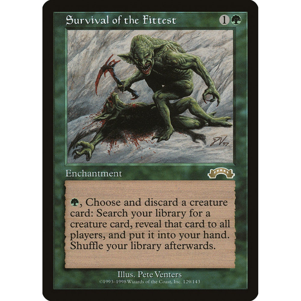 Survival of the Fittest rare 129 Magic the Gathering Exodus