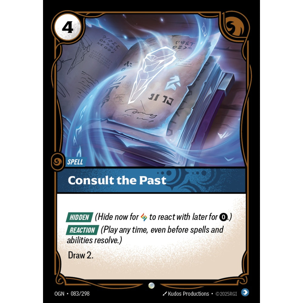 Consult the Past OGN-083/298 Riftbound Card Game Origins Common