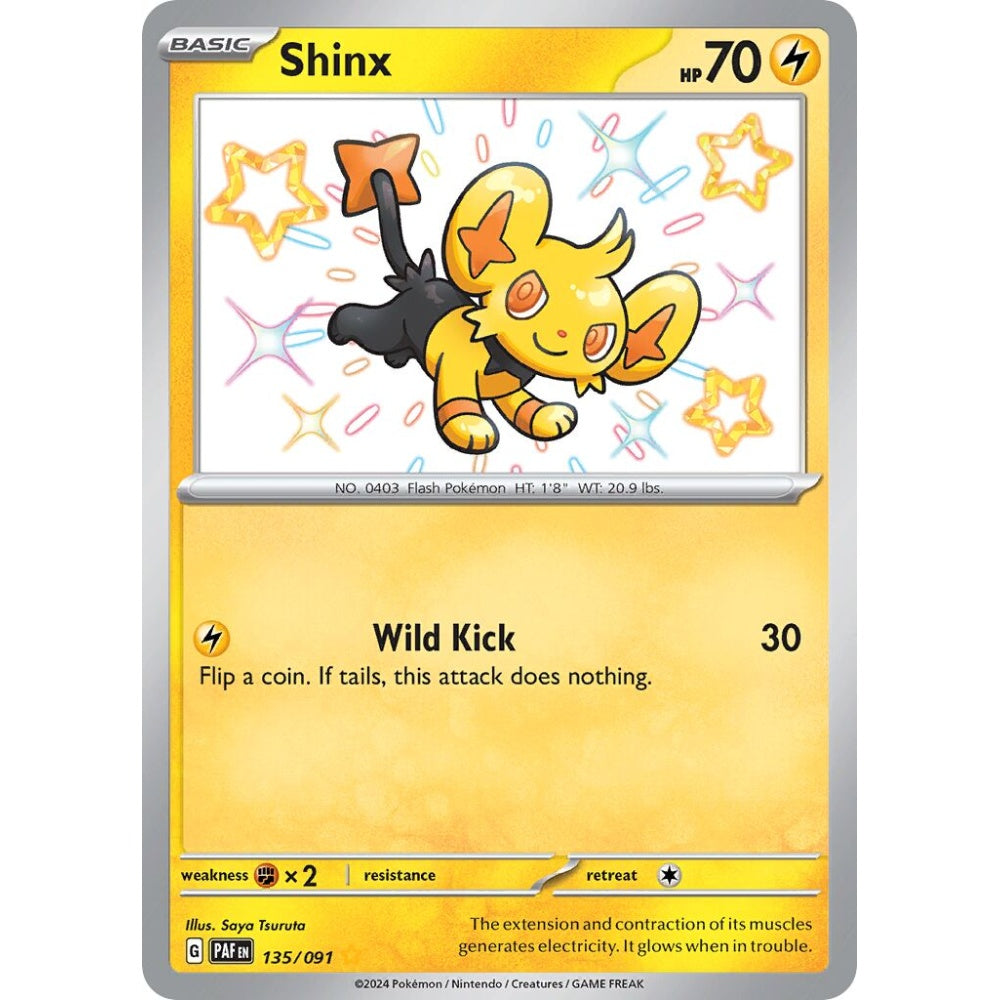 Shinx Shiny Rare 135/091 Pokemon Card Game Paldean Fates