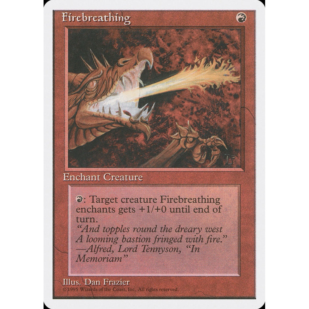 Firebreathing common 193 Magic the Gathering Fourth Edition