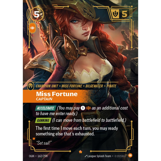 Miss Fortune, Captain OGN-162/298 Riftbound Card Game Origins Epic