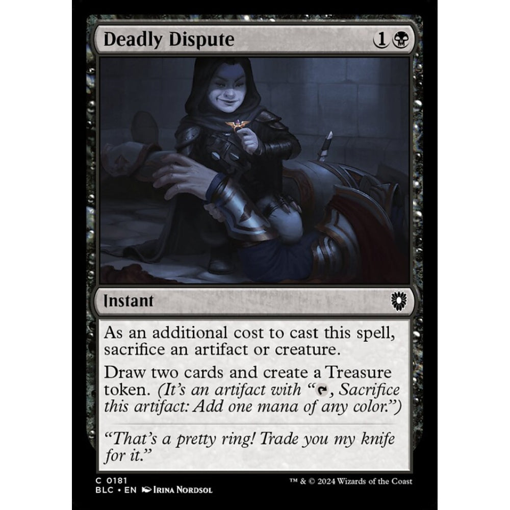 Deadly Dispute, 181, common, Magic: The Gathering, Bloomburrow