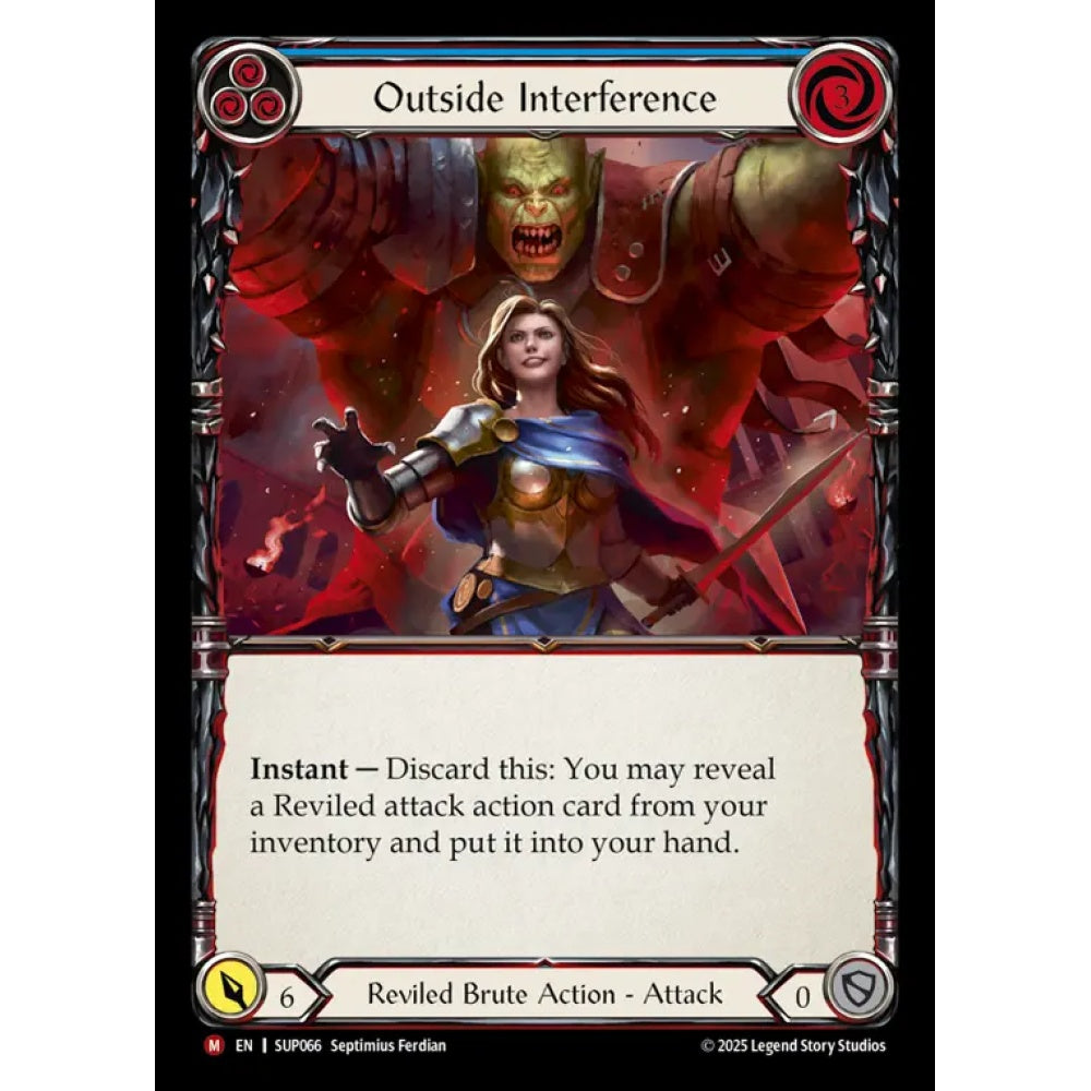 Outside Interference SUP066 Majestic Flesh & Blood Trading Card Game Super Slam in Regular Art