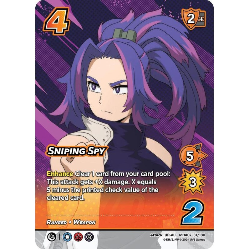 Sniping Spy, 31/180, UR-ALT, UniVersus, MHA07 Girl Power
