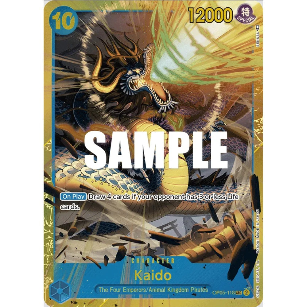Kaido, OP05-118, Secret Rare, One Piece, Awakening of the New Era