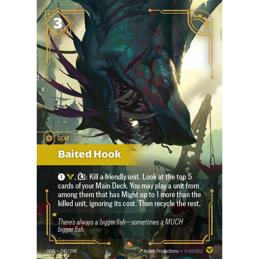 Baited Hook OGN-242/298 Riftbound Card Game Origins Epic
