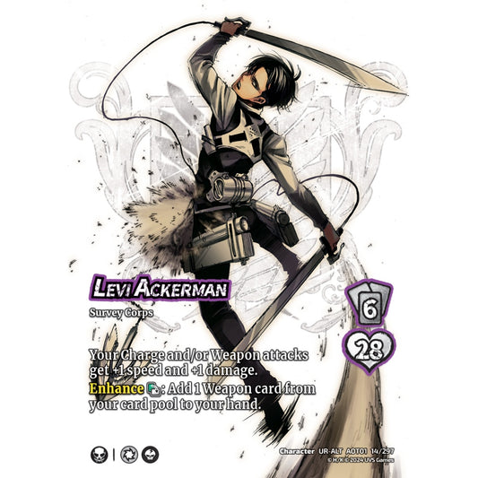 Levi Ackerman, 14/297, CH-UR-ALT, UniVersus, Attack on Titan: Battle for Humanity