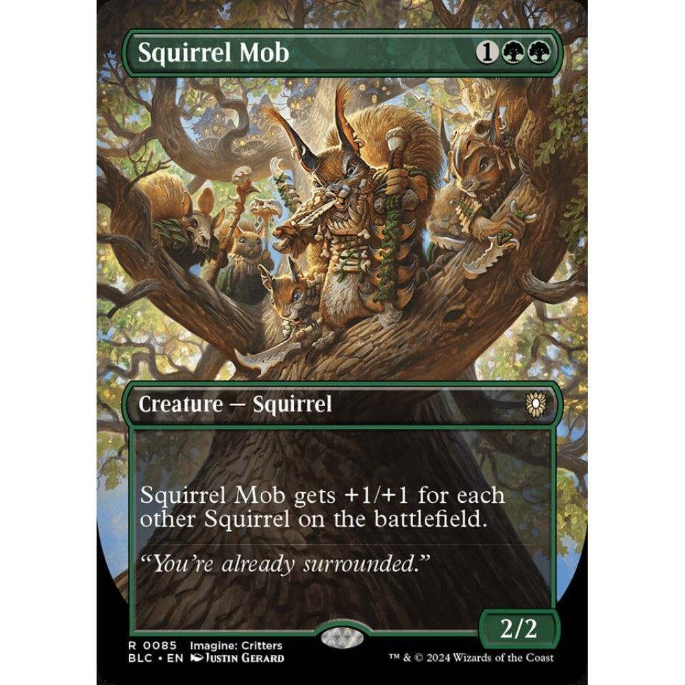 Squirrel Mob, 85, rare, Magic: The Gathering, Bloomburrow