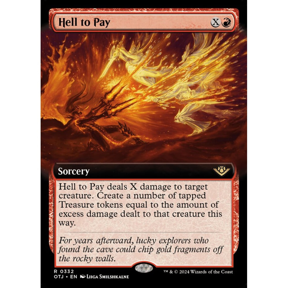 Hell to Pay, 332, rare, Magic: The Gathering, Outlaws of Thunder Junction