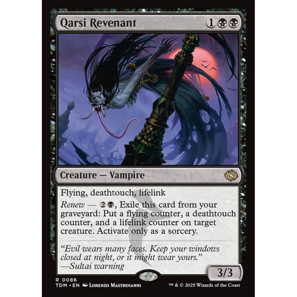 Qarsi Revenant rare 86 Magic the Gathering Tarkir: Dragonstorm