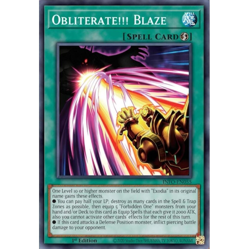 Obliterate!!! Blaze INFO-EN055 Super Yu-Gi-Oh The Infinite Forbidden