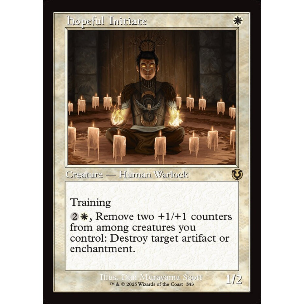 Hopeful Initiate, 343, rare, Magic: The Gathering, Innistrad Remastered