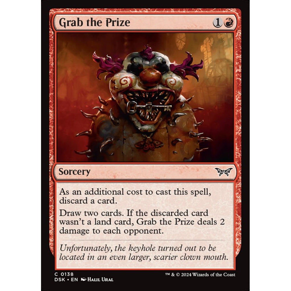 Grab the Prize, 138, common, Magic: The Gathering, Duskmourn: House of Horror
