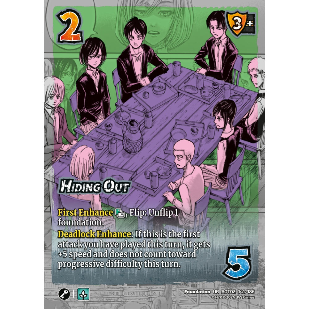 Hiding Out, 141/186, AOT02, Universus, Attack on Titan: Origins of Power, Foundation, UR