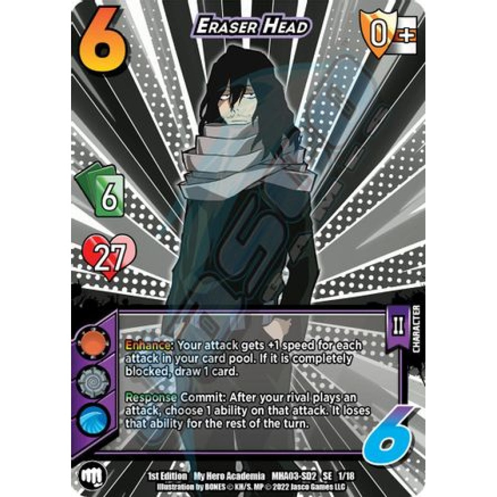 Eraser Head, 1/18, SE, UniVersus, MHA03 Heroes Clash