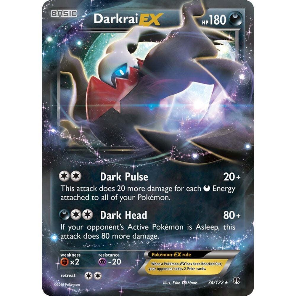Darkrai-EX Rare Holo EX 74/122 Pokemon Card Game BREAKpoint