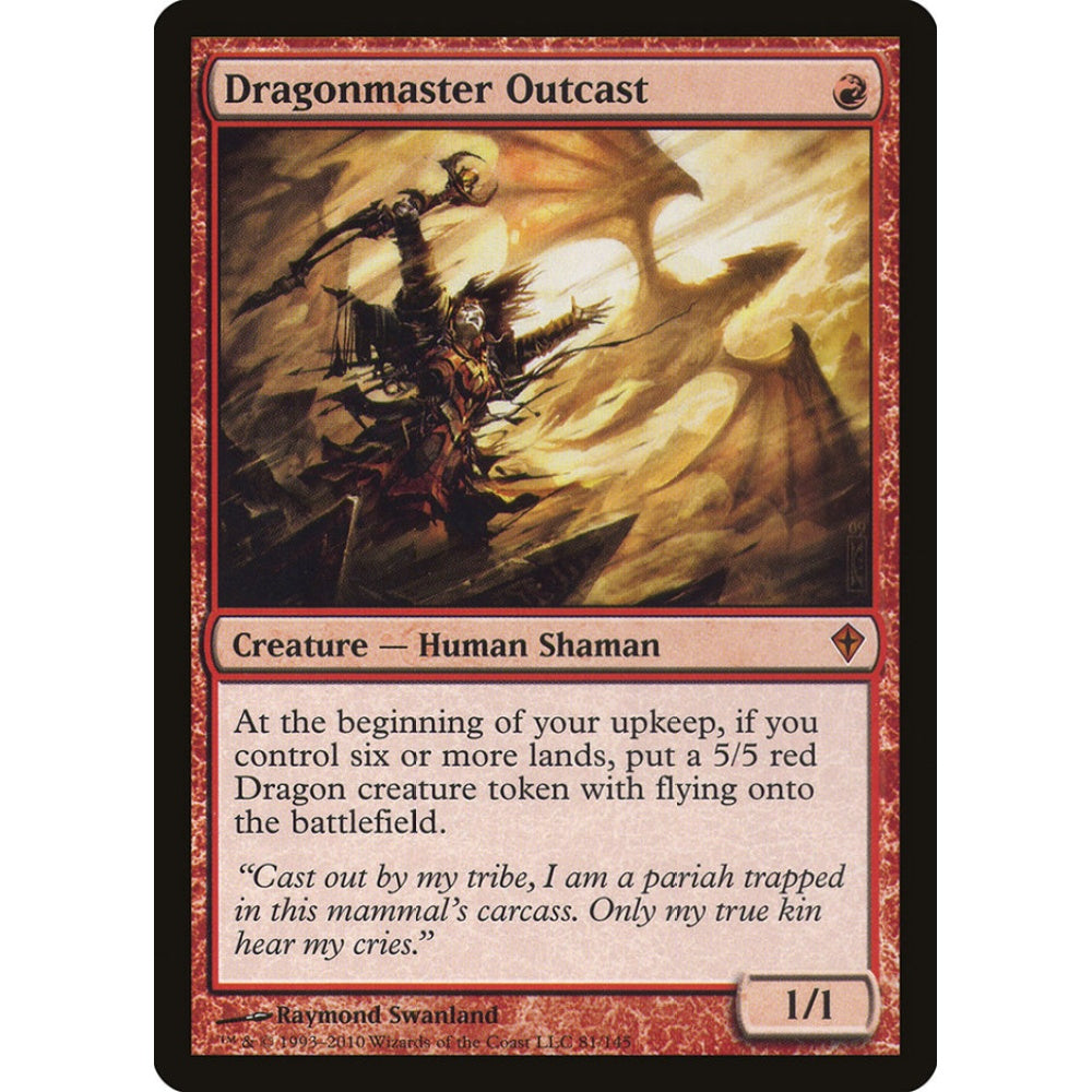 Dragonmaster Outcast mythic 81 Magic the Gathering Worldwake
