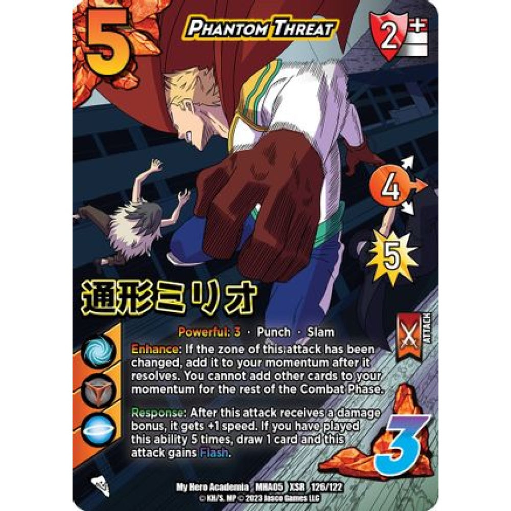 Phantom Threat, 126/122, XSR, UniVersus, MHA05 Undaunted Raid