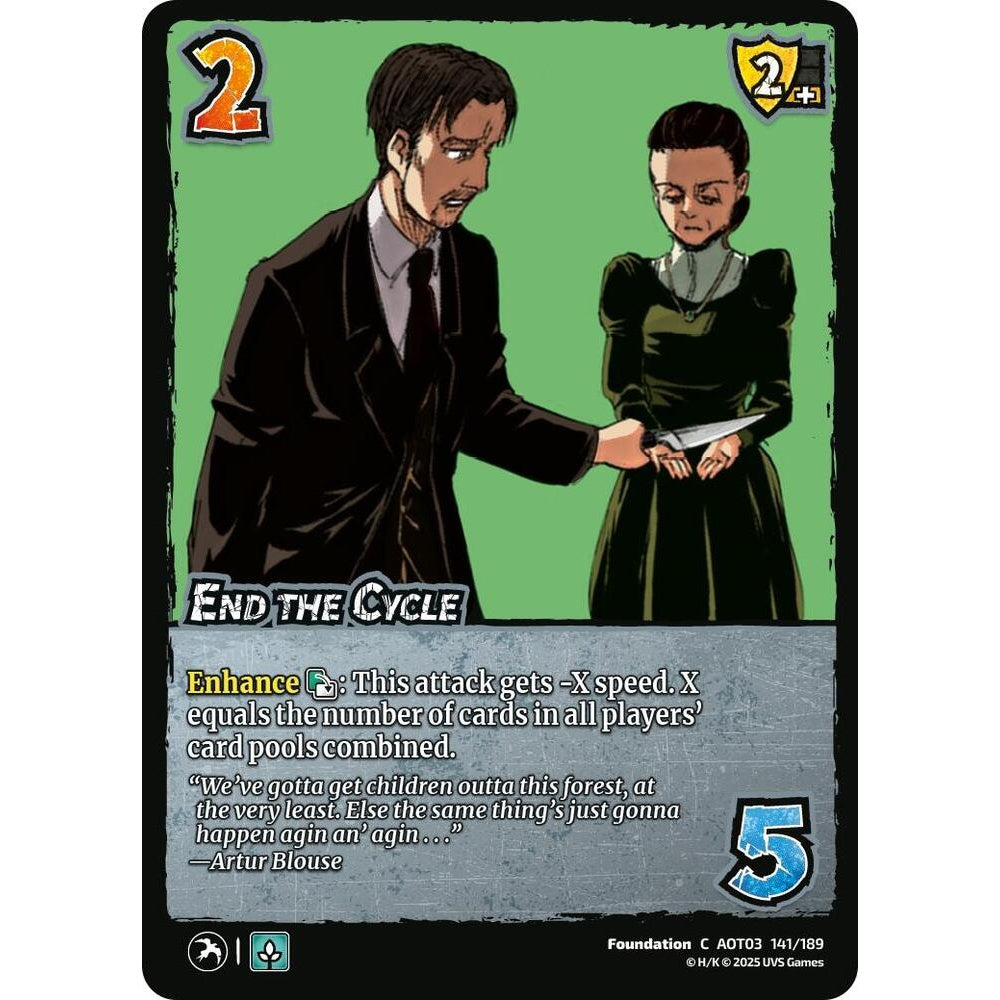 End the Cycle 141/189 AOT03 Universus Attack on Titan: Apocalypse Foundation C