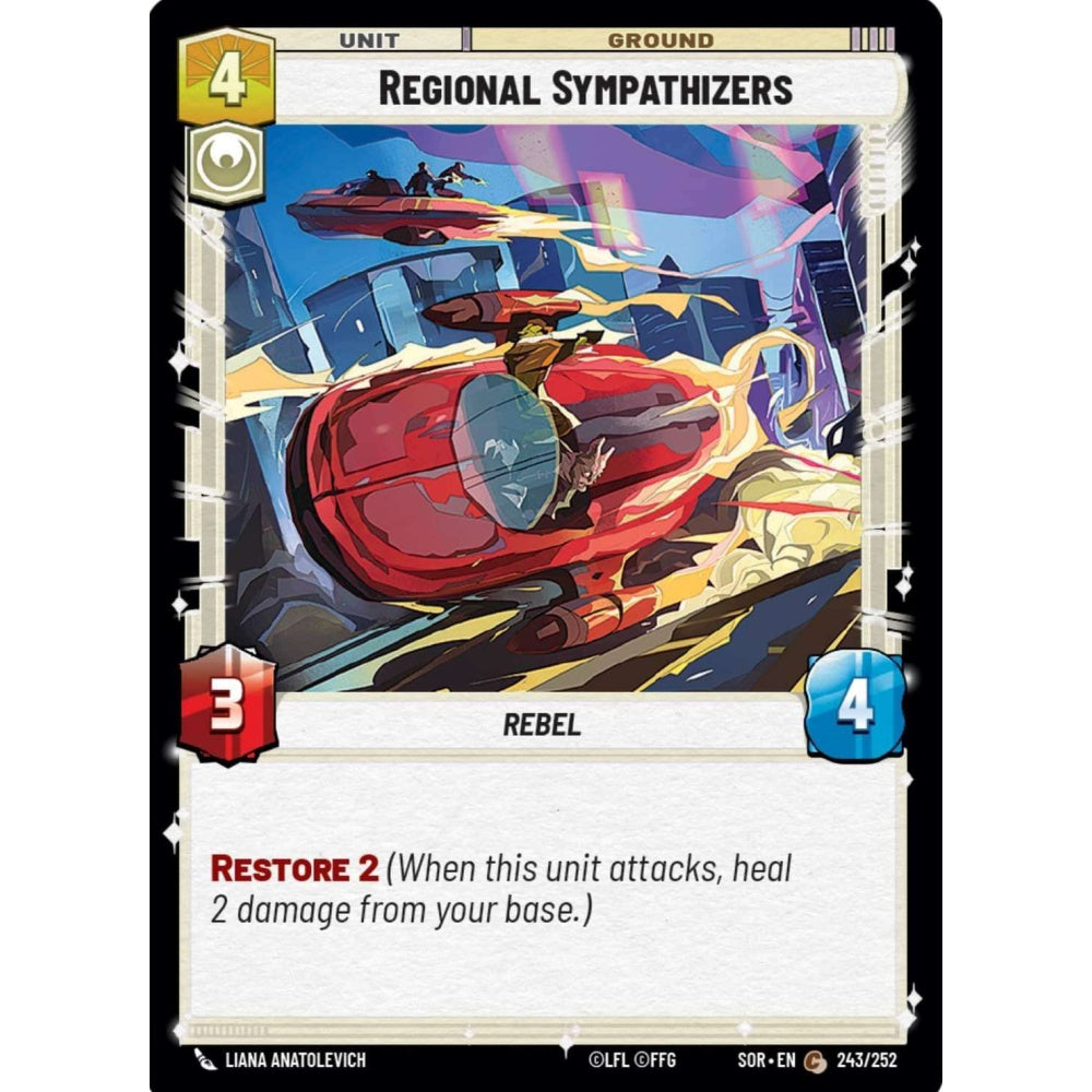 Regional Sympathizers, 243, C, Star Wars Unlimited, Sparks Of Rebellion