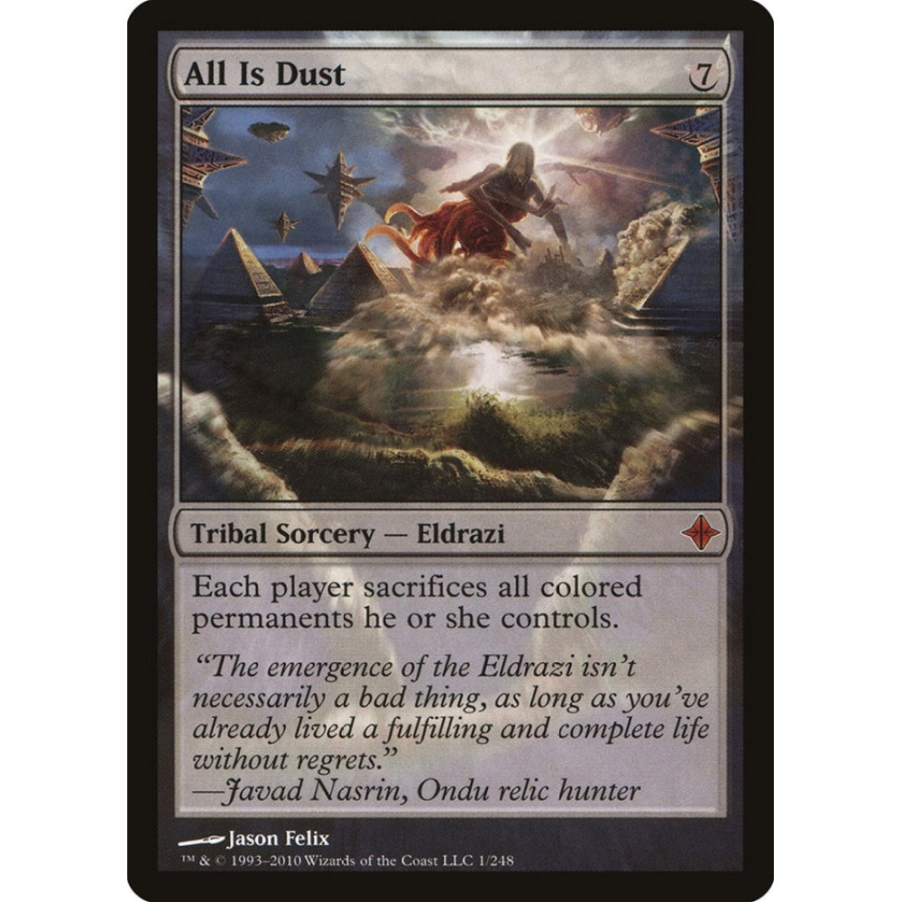 All Is Dust mythic 1 Magic the Gathering Rise of the Eldrazi