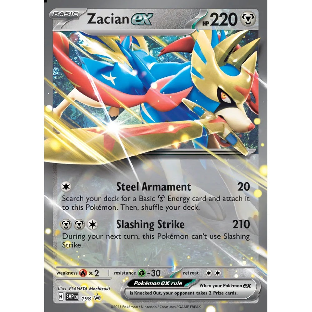 Zacian ex Promo 198 Pokemon Card Game Scarlet & Violet Promos