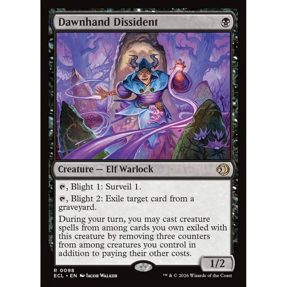 Dawnhand Dissident rare 98 Magic the Gathering Lorwyn Eclipsed